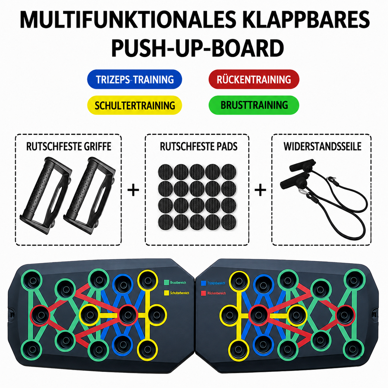 Multifunktionales Push-Up-Board-Set