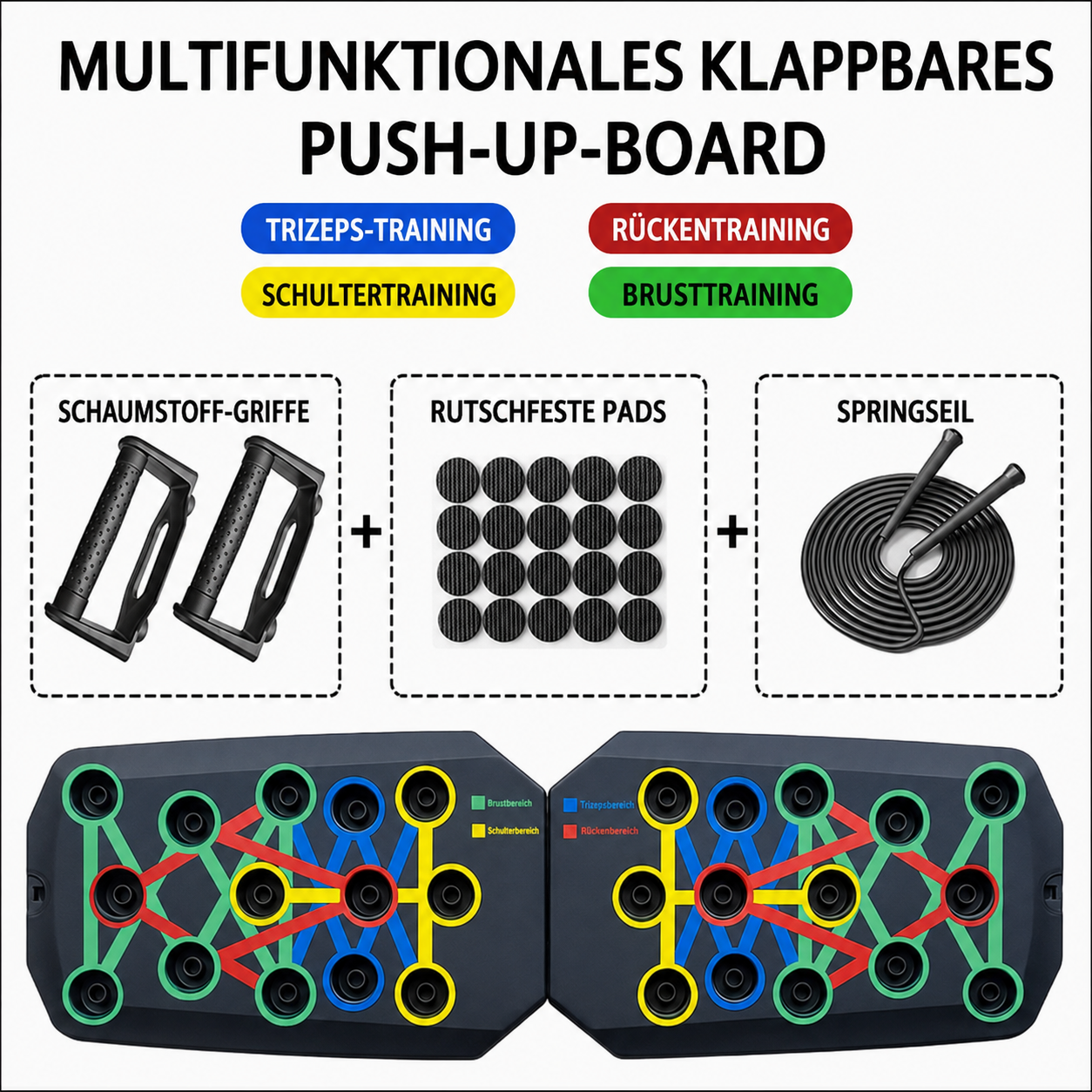Multifunktionales Push-Up-Board-Set