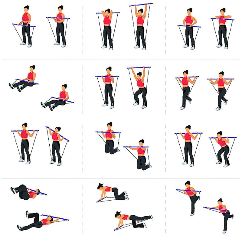 Multifunktionale Pilates-Stange